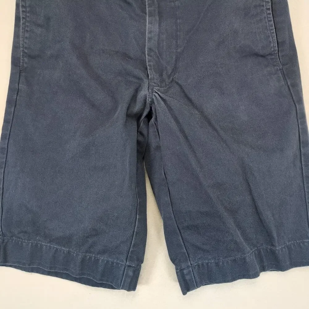 J Crew‎ Rivington Men's 29x11 Chino Shorts, Navy Blue Slim Fit Gorpcore Preppy